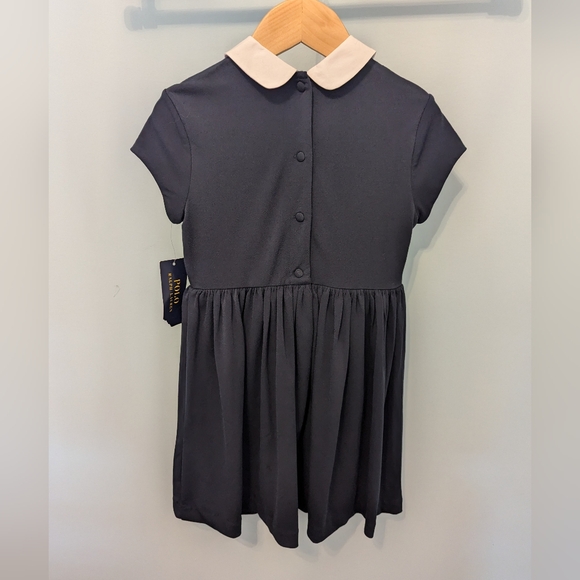 Brand new with tag Girls Ralph Lauren Polo Navy Collared Dress - Picture 5 of 16
